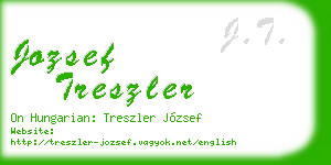 jozsef treszler business card