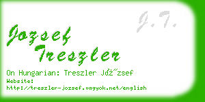 jozsef treszler business card